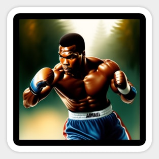 Muhammad Ali Boxing Pose Sticker